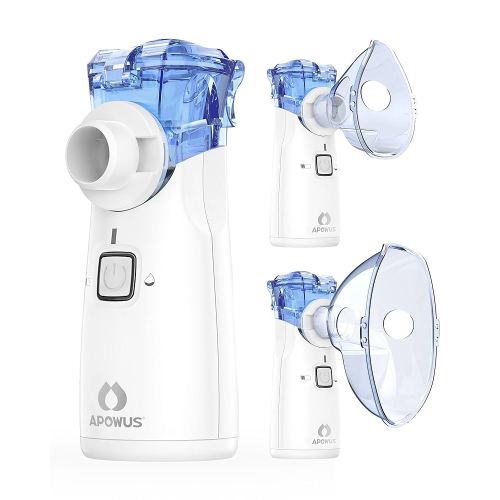 Portable Nebulizer (Direct Patient Interface)-Nebulizer for Adults and Kids, Nebulizer Machine for Adults and Kids with 3 Nebulizer Masks and Adjustable Nebulization Rate, Handheld and Easy to Use