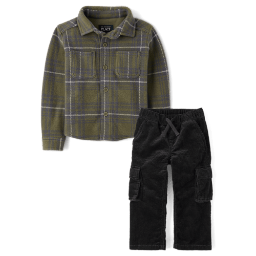 Baby And Toddler Plaid 2-Piece Outfit Set - Multi