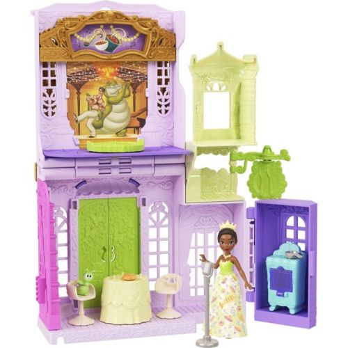 Disney Princess Tiana’s Palace Restaurant Small Doll Playset with Friend Furniture and Accessories