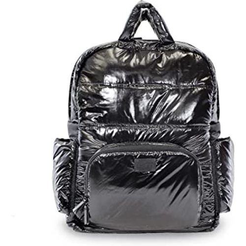 7AM Voyage Diaper Bag Backpack - Unisex Multifunctional Waterproof Travel Bag, Large Capacity Carry on Backpack with Padded Shoulder Straps, Newborn Essentials Backpack for Traveling | (Black Polar)