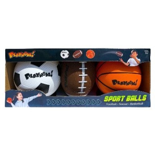 Playhem 5" Mini Sports Play Hand Balls 3pk