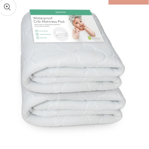 Waterproof Crib Mattress Pad - Crib 2-Pack