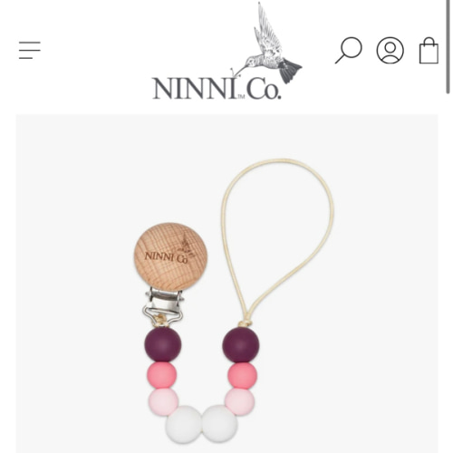Ninni Co. Dragon Fruit Pacifier Clip