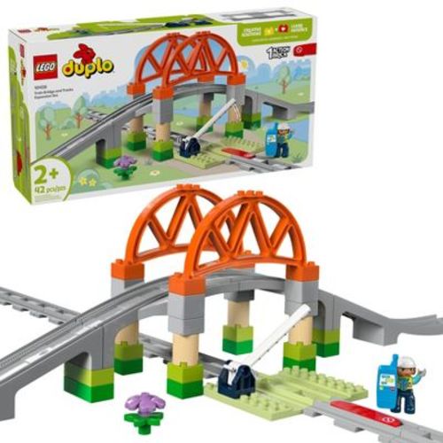 LEGO DUPLO Town Train Bridge and Tracks Expansion Set 10426