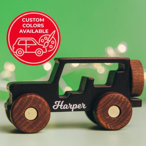 26 car designs available  1st Birthday gift  Toddler toy jeep  Personalised baby boy gifts  Wooden kids toys with name  First Christmas gift
