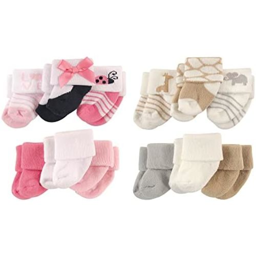 Luvable Friends Baby Cotton Terry Socks Bundle