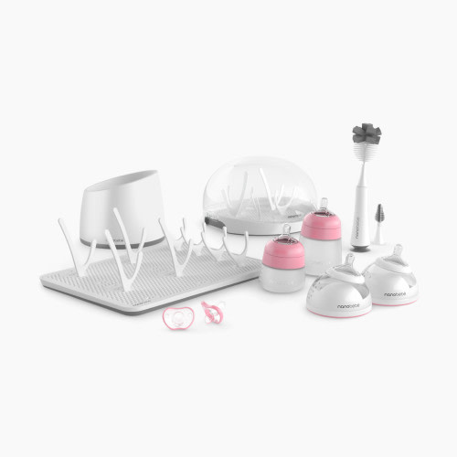 Nanobebe Baby Bottle Ultimate Newborn Set - Pink
