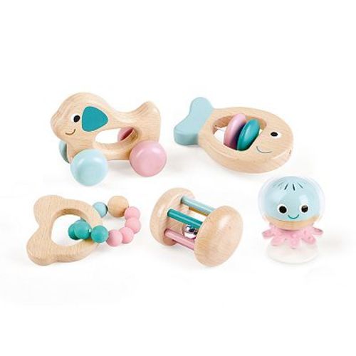 Hape Wooden Multi-Stage Sensory 5-Piece Gift Set