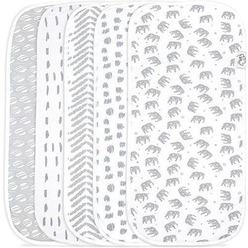 Baby Burp Cloths - Double Layered Top Layer 100% Cotton and Bottom Layer 100% Polyester Fleece Absorbent Burping Cloth Extra Absorbent Baby Burp Cloth Extra Soft for Boys and Girls