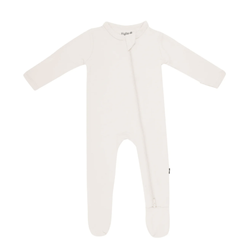 Zippered Footie in Oat | Baby Footie Pajamas | Kyte Baby, Newborn