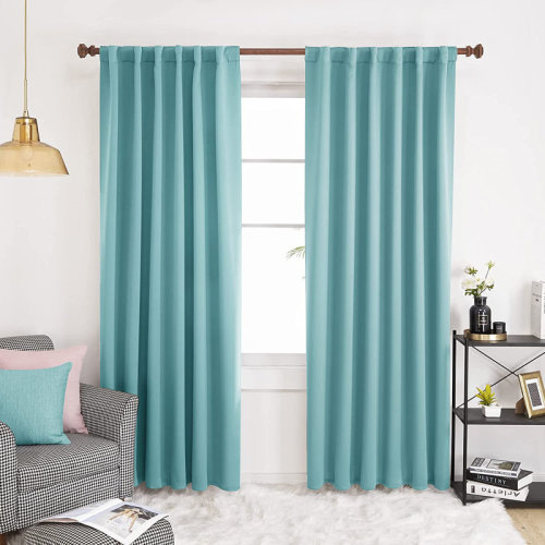 Eider & Ivory™ Harue Checkered Sheer Single Curtain Panel & Reviews | Wayfair