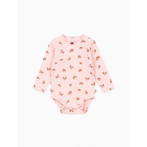 Basic LS Bodysuit in Rosa Pink