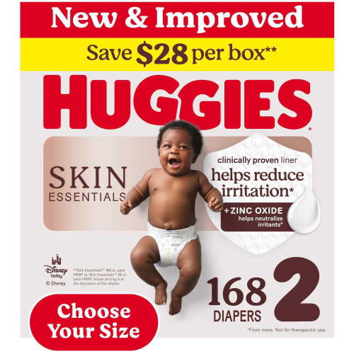 Huggies Skin Essentials Baby Diapers, Sizes 1-6 - Samsclub.com