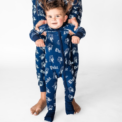 Duke University® Navy Gothic Baby PJs – Monkeeroos