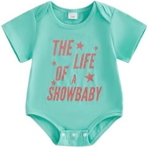 Newborn Baby Girl Outfits The Life Of A Show Baby Short Sleeve Bubble Romper Shirt Oversized Bodysuit Summer Clothes