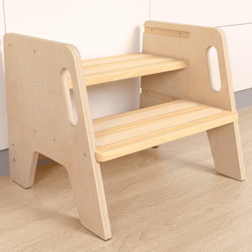 Sweet Time, Wooden Step Stool, Toddler Handled Kids