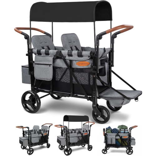 Vomeast Upgrade Wagon Stroller for 2 Kids