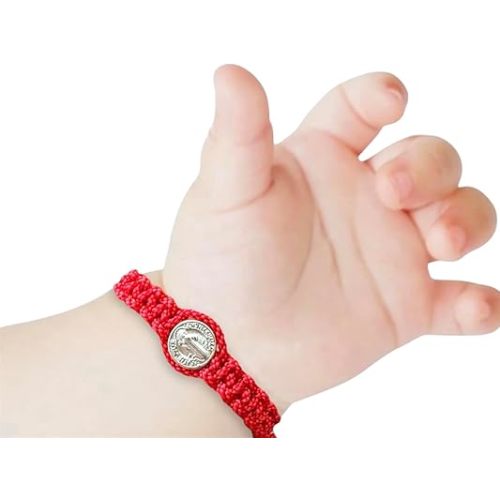 Liamlove Bracelet for Baby Saint Benedict Red String Bracelet for de New Family Member pulsera de san benedicto