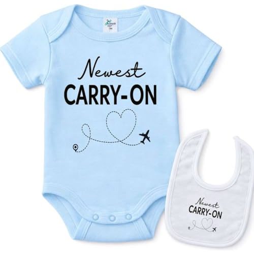 Nwest Carry-on -Cute Travel plane girl boy baby Newborn bodysuit Onesie & Blb
