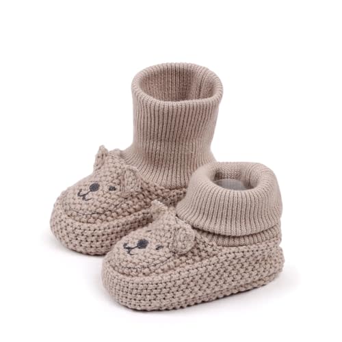 Newborn Baby Boys Girls Cozy Warm Booties Infant Cute Cartoon Knit Soft Socks Shoes for Baby Shower.