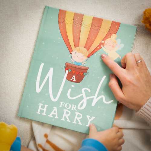 Personalised Wish Book for Children's 1st Birthday Gift for Baby, Christening, Unique Keepsake for Kids Custom Story Book. Christmas Present