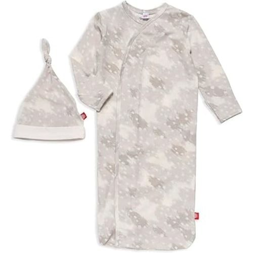 Magnetic Me Modal Newborn Sleeper Gown & Hat Set | Silky Soft Modal Fabric Sleep Sack