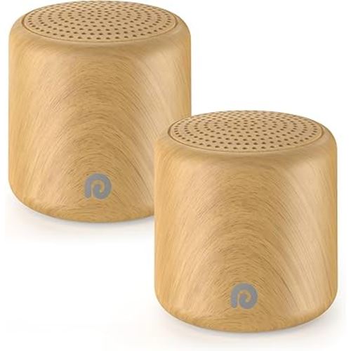 Dreamegg Portable Sound Machine - Travel Sound Machine for Sleep, Features Powerful Battery, Egg-Sized, 16 Soothing Sounds, Timer, Sound Machine for Baby Adults Office Privacy Home Gift, 2 Pack, Wood