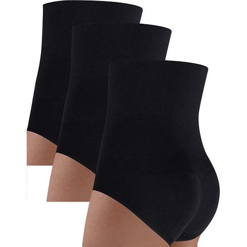 iloveSIA 3-Pack Postpartum Body-Shaping Underwear, High-Waisted Tummy Control Briefs for C-Section Recovery