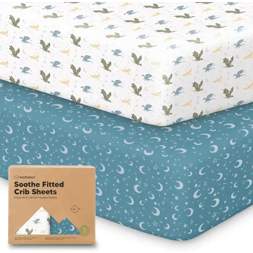 KeaBabies Dragon Tale Crib Sheets for Boys Girls