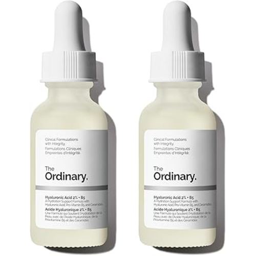 The Ordinary Hyaluronic Acid 2% + B5 (with Ceramides), Multi-Depth Hydration Serum for Plumper, Smoother Skin