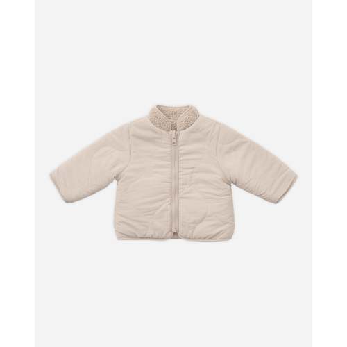 Shearling Zip Jacket || Oat – Quincy Mae