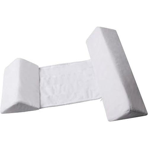 Memory Foam Travel Pillow,Portable Cute Soft and Cozy Pillow, Cotton Breathable Bedding Set (White)