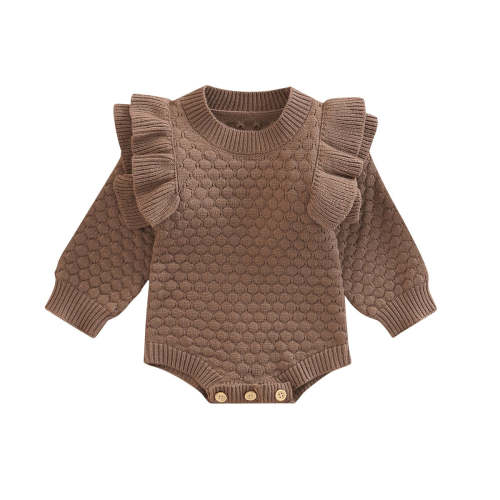 Knit Ruffle Sweater Onesie – The Ollie Bee
