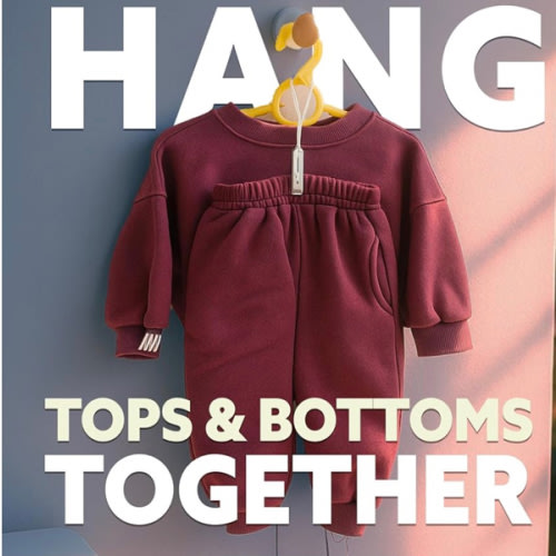 HASHI Baby Clothes & Pants Clips 36 Pack, Non-Slip Hanger Clips with Strong Grip, Space-Saving Organizer for Baby & Toddler Laundry, Closet, Socks, Stroller, Travel & Drying Rack