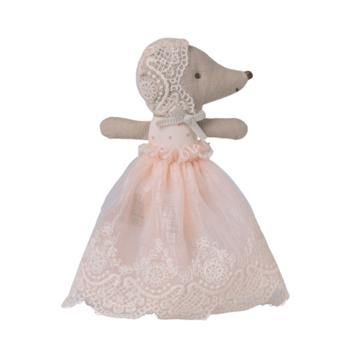 Baby mouse in gown - Powder - Maileg USA