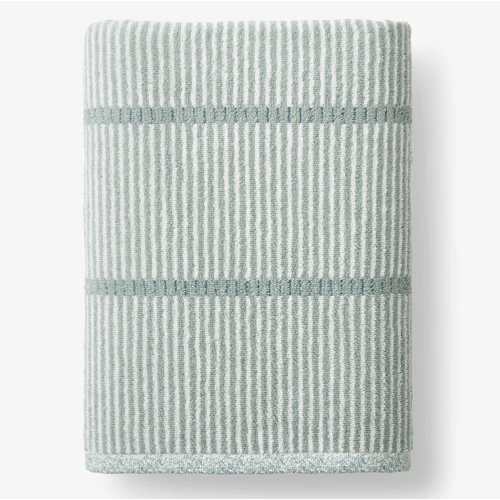 Narrow Stripe Reversible Cotton Towel