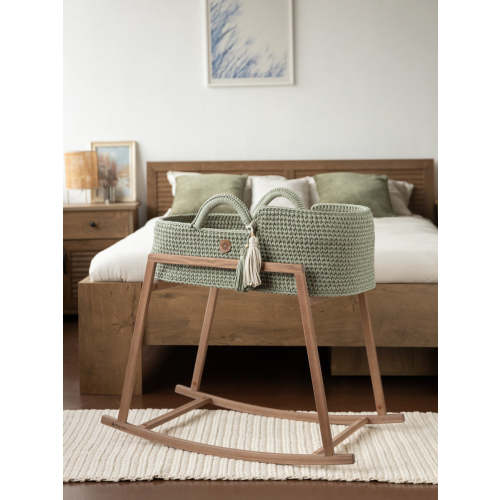 Set of XL Moses Basket Straight Hood & Rocking Stand – Anzy Home