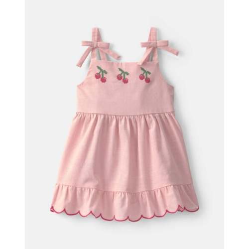 Baby Girl Cherry Short-Sleeve Dress - Pink | Carter's