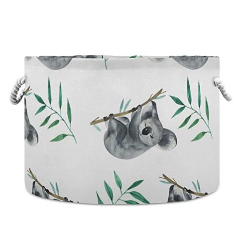 xigua Cotton Rope Basket Koala Bamboo Baby Laundry Basket Blanket Kids Toy Storage Basket Glove Box