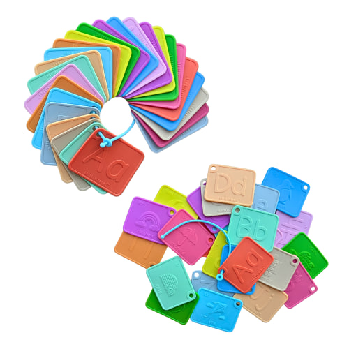 SiliABCs® Award-Winning Food Grade Silicone Alphabet Flash  Cards for Toddlers and Kids Ages 1-5