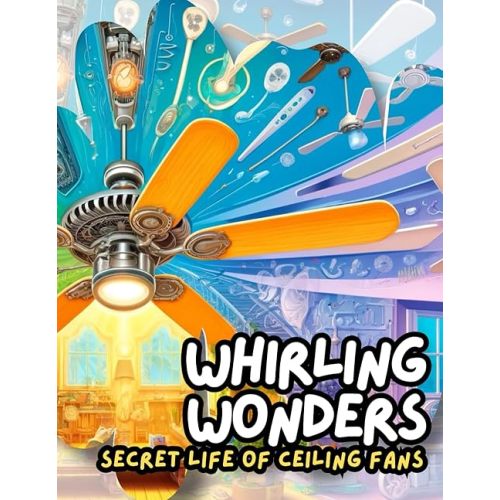 Whirling Wonders-The Secret Lives of Ceiling Fans: Discovering the World of Vintage to Modern Designs Paperback – Large Print, May 31, 2024