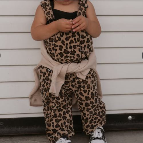Leopard Print Overalls