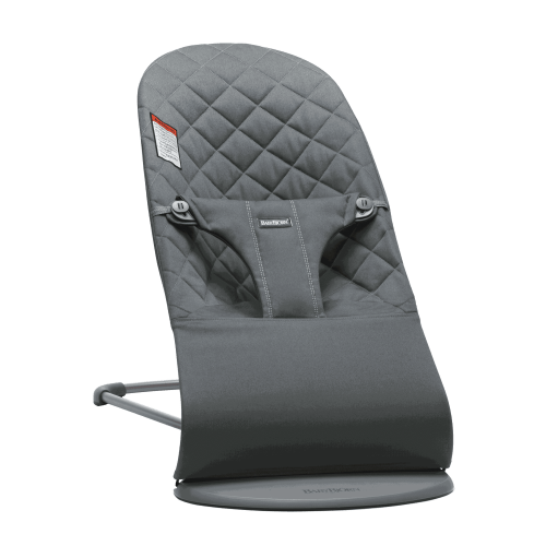 BabyBjorn Bouncer Bliss Baby Bouncer, Woven, Classic Quilt, Black