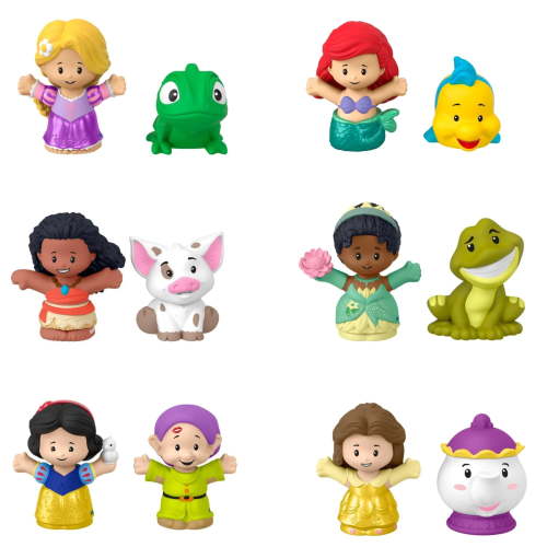 Fisher-Price Little People Disney Princess Toddler Toy Bundle, 6 Figure Packs