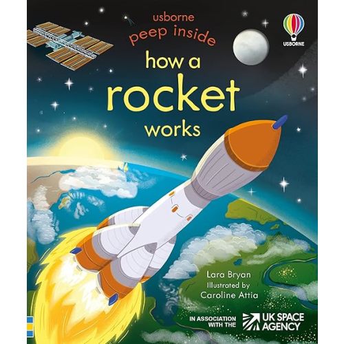Peep Inside how a rocket works | Board book
