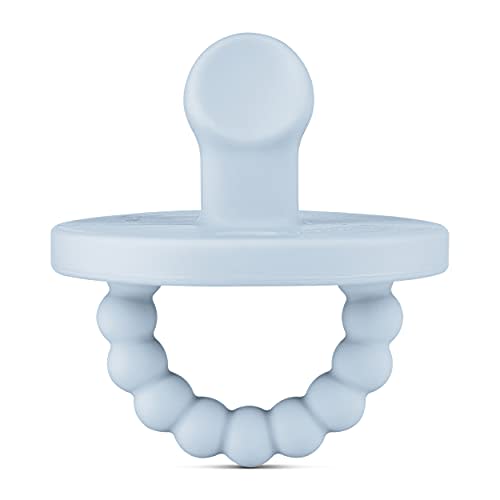 Ryan & Rose Cutie PAT Pacifier Teether (Slant, Blue)