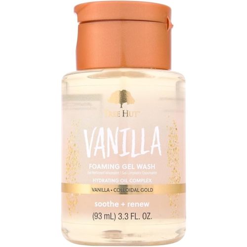Tree Hut Mini Vanilla Foaming Body Wash, Travel Size, 3.3 Fl Oz