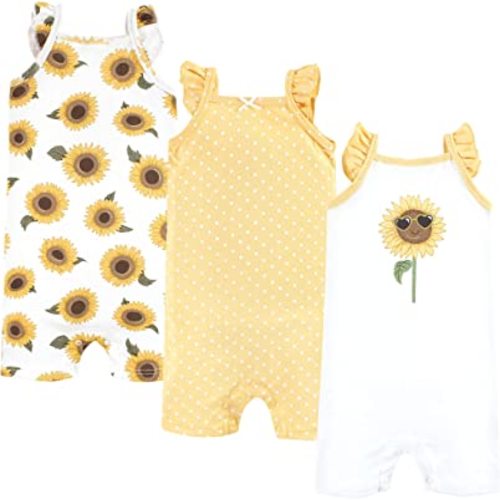 Hudson Baby Unisex Cotton Rompers