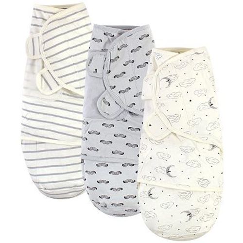 Baby Boy Organic Cotton Swaddle Wraps, Mr. Moon, 0-3 Months