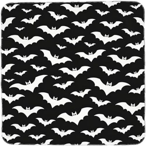 Halloween Bat Goth Baby Stuff Newborn Swaddle Blanket Soft & Cozy Gothic Receiving Baby Blankets Swaddle Wrap for Boys and Girls